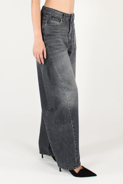 Jeans Balloon Banana con Cuciture