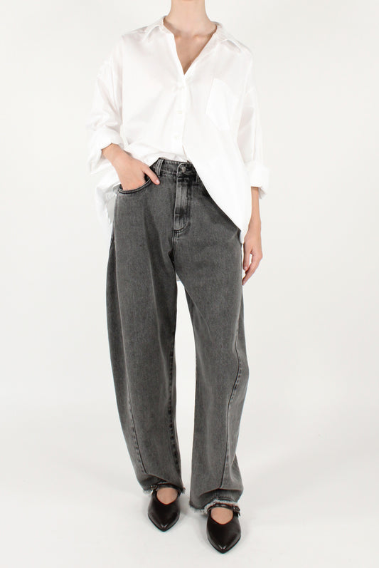 Camicia Over in Cotone Piquet