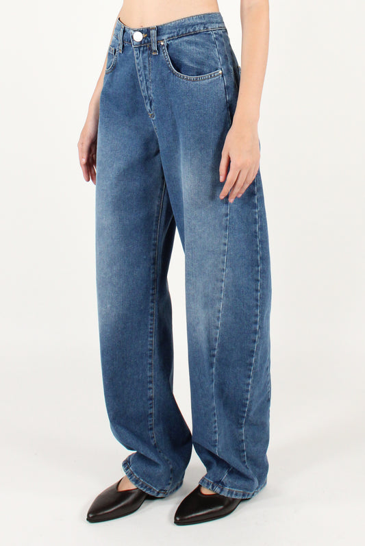 Jeans New Balloon con Cucitura