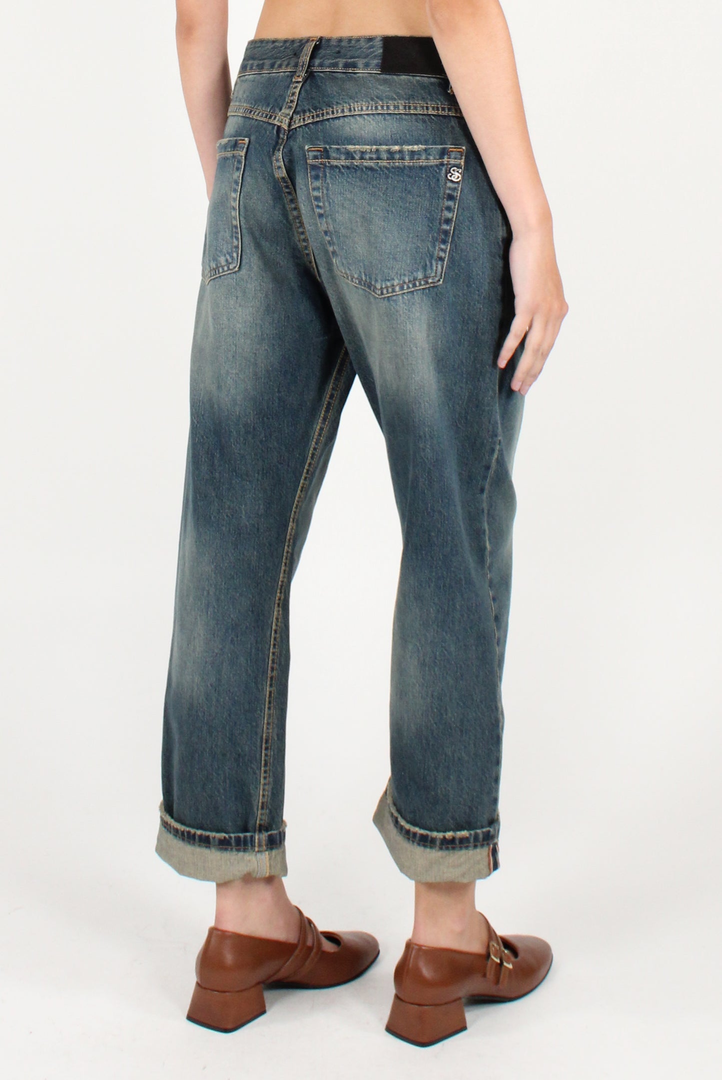 Jeans Boyfriend Délavé