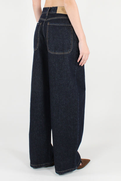 Jeans a Gamba Dritta Lavaggio Scuro