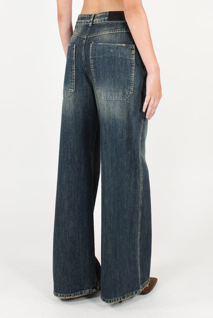 Jeans a Palazzo Délavé