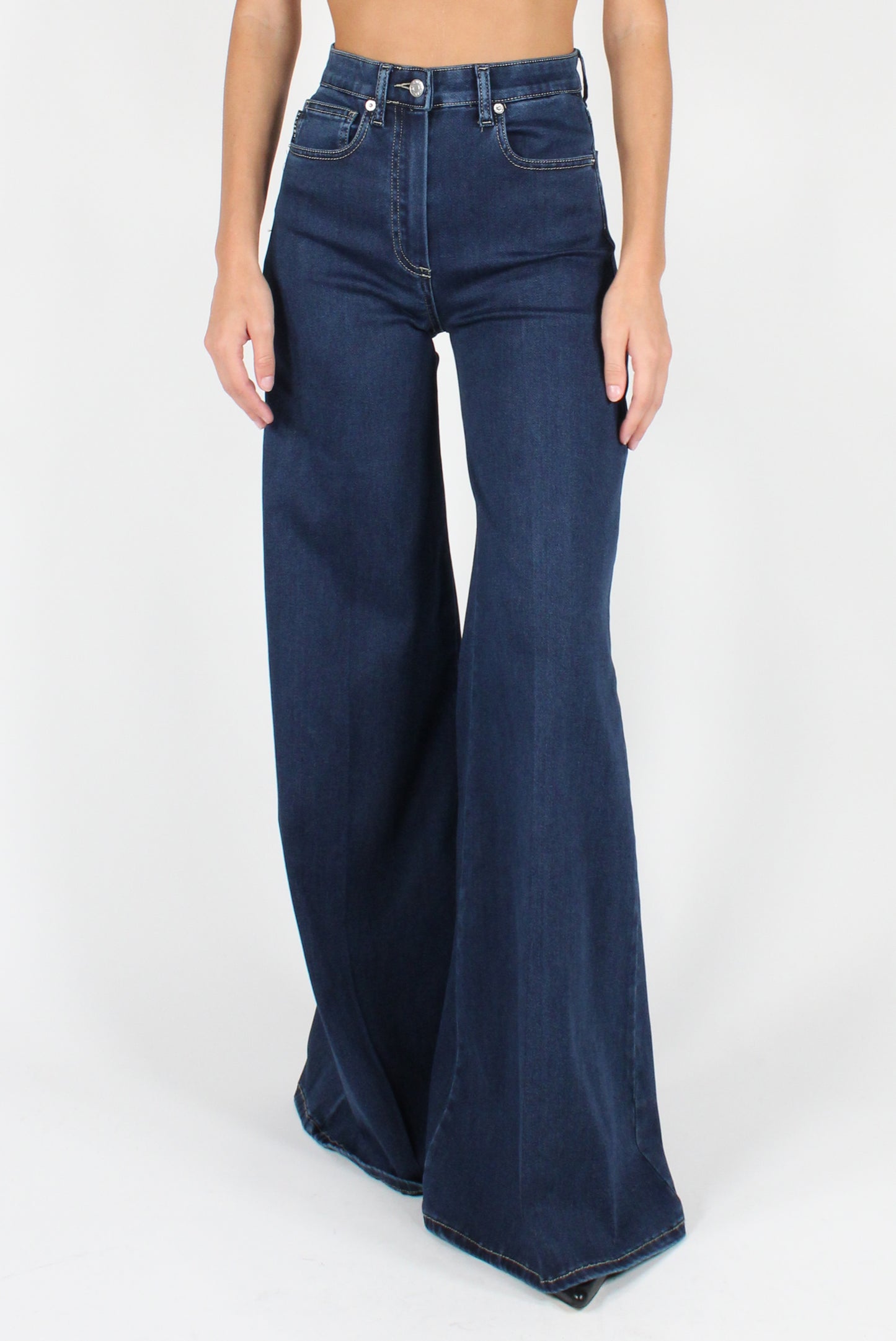 Palazzo Stretch Jeans