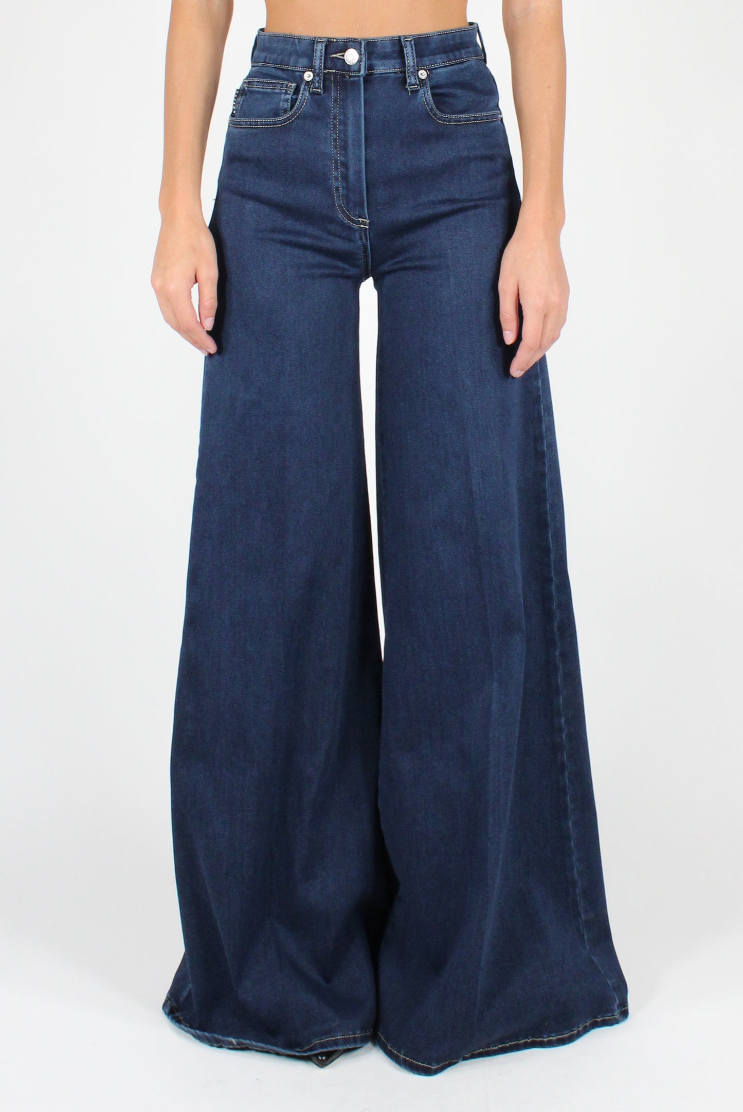 Palazzo Stretch Jeans