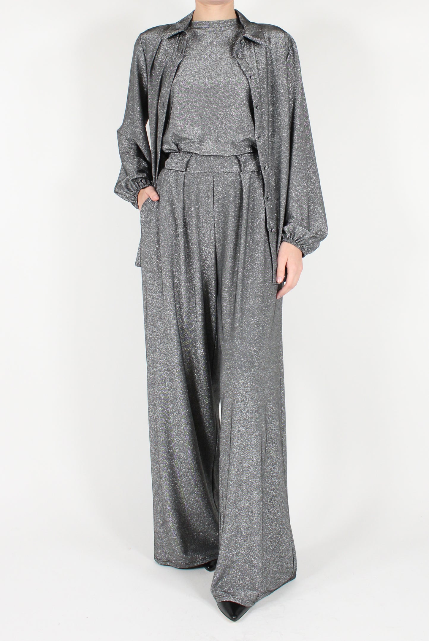 Palazzo Pants with Lurex