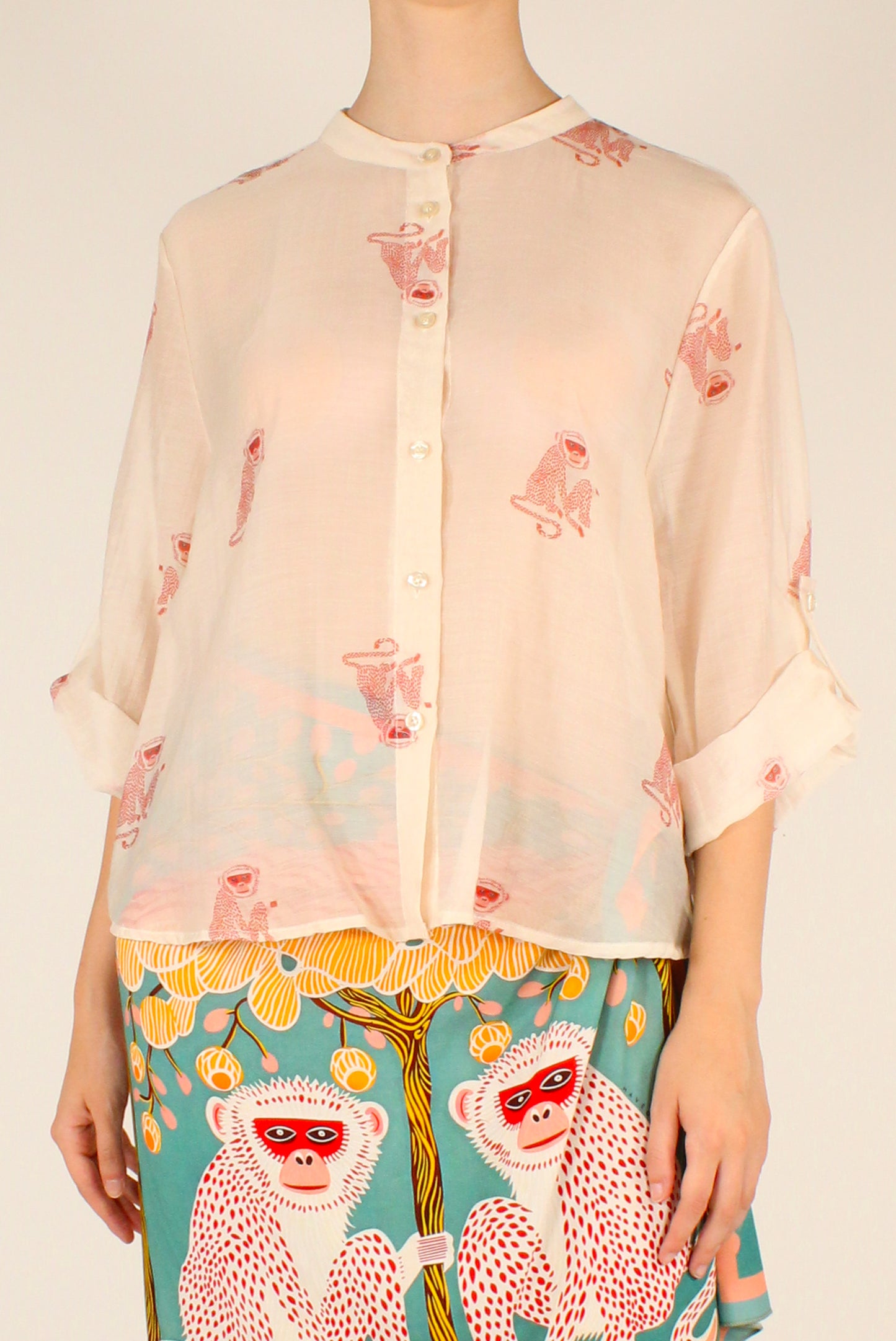 Camicia Stampa Scimmie