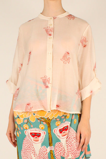Camicia Stampa Scimmie