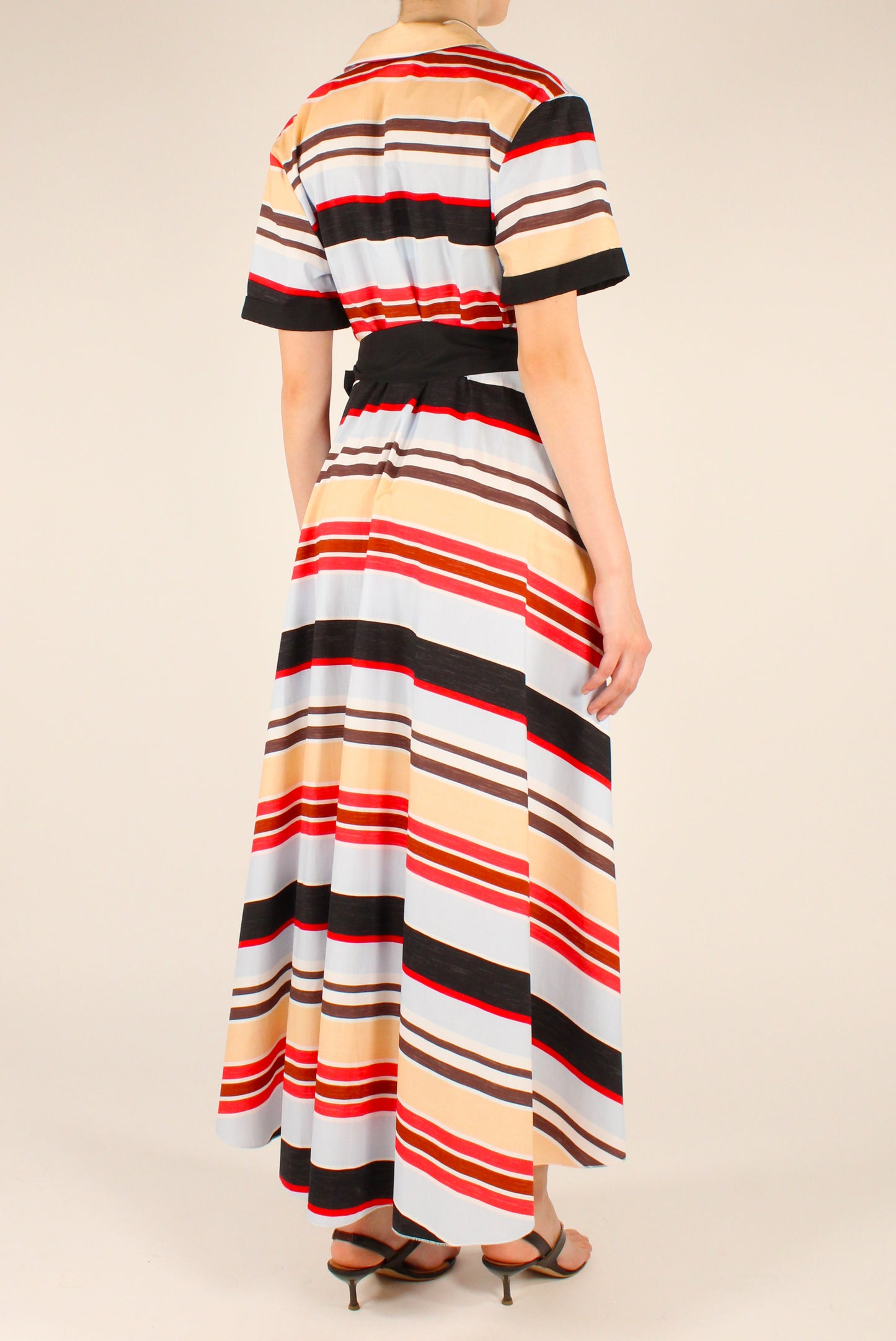 Long Striped Shirt Dress