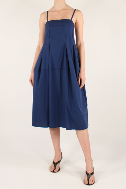 Stretch Cotton Midi Dress