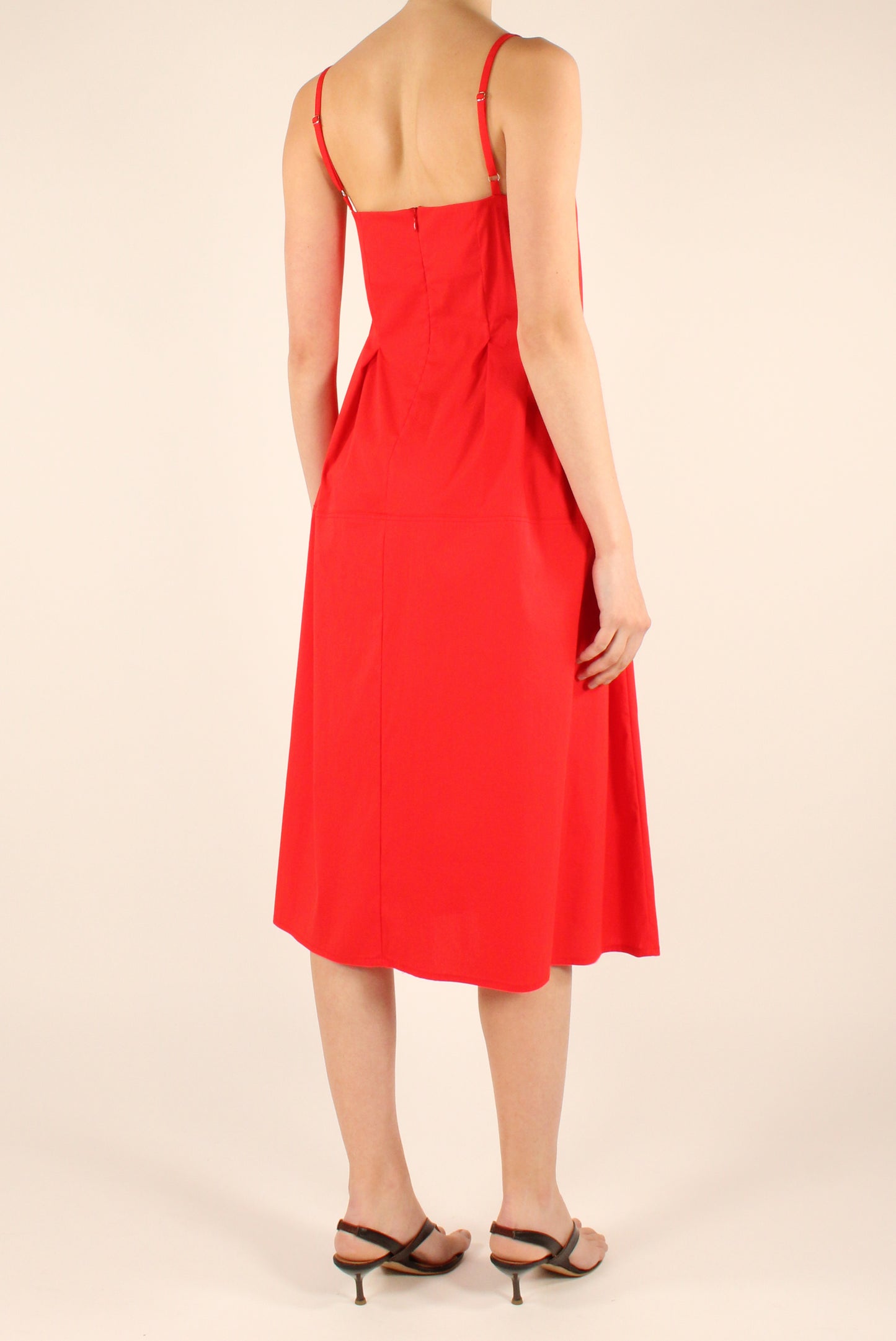Stretch Cotton Midi Dress