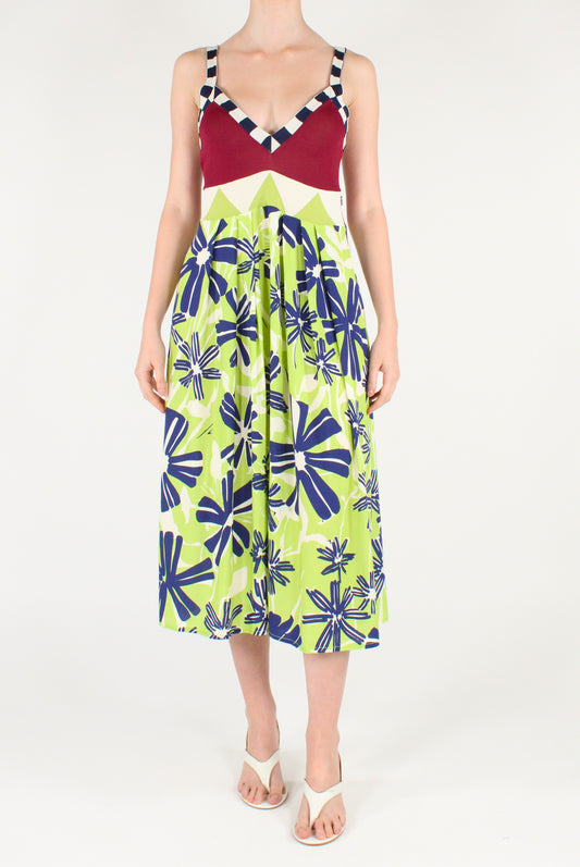 Floral Multicolor Midi Dress
