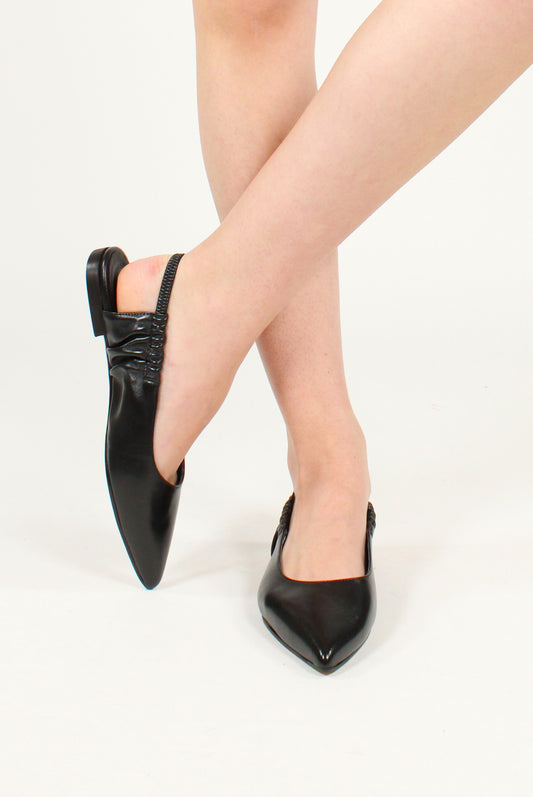 Leather Slingback Ballet Flats