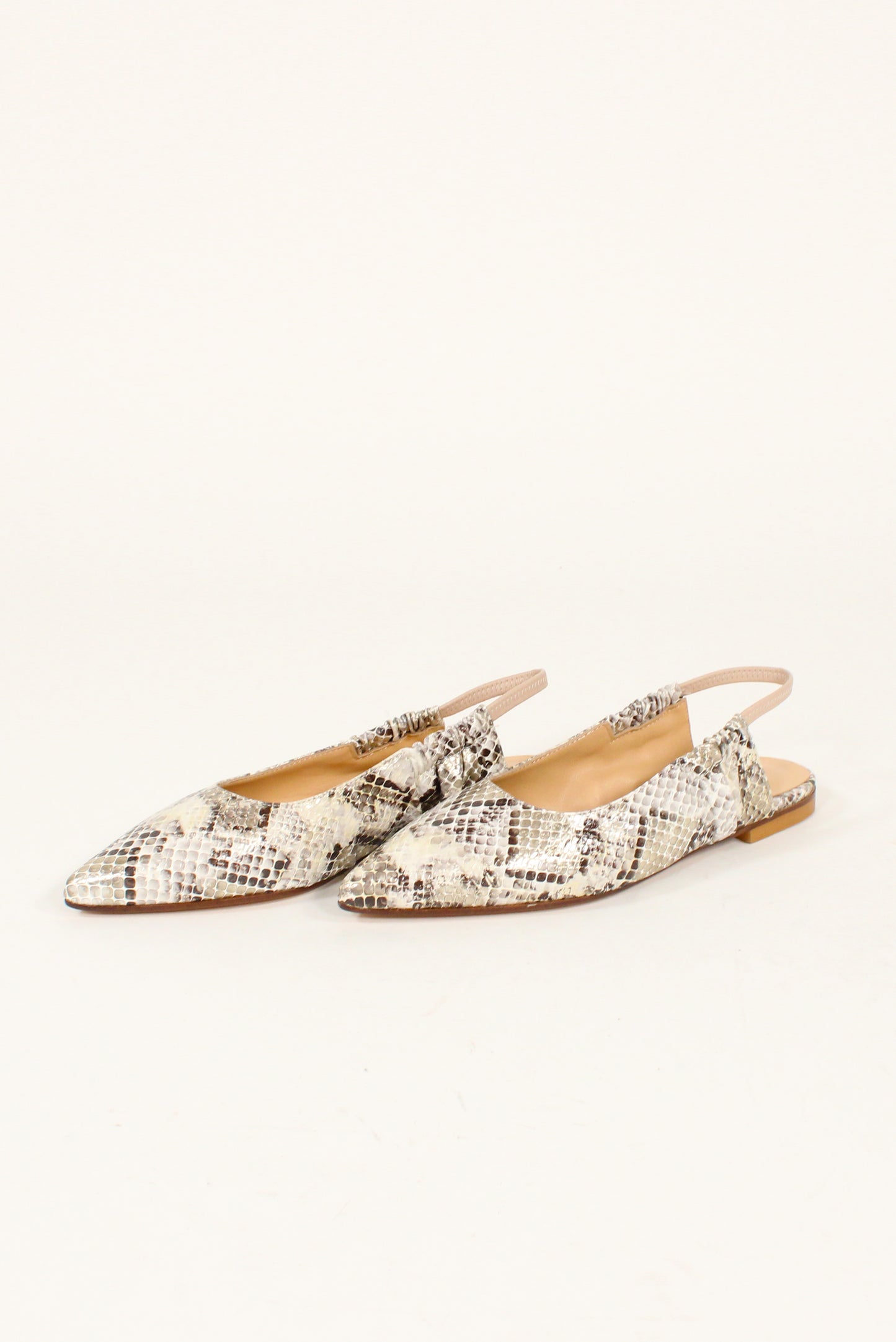 Ballerine Slingback Pelle Pitonata