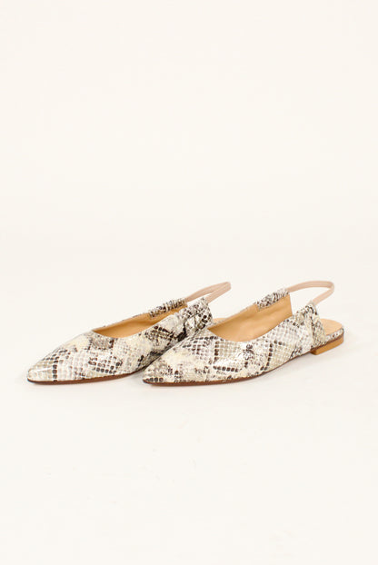 Ballerine Slingback Pelle Pitonata