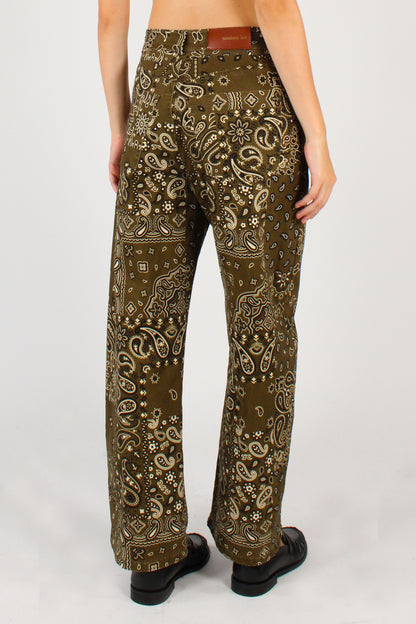Pantaloni Semi Balloon Stampa Bandana