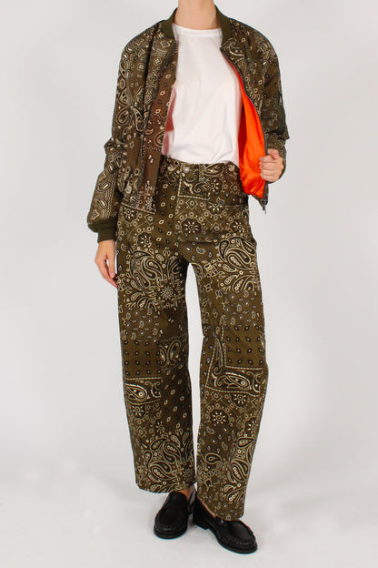 Bomber Imbottito Stampa Bandana