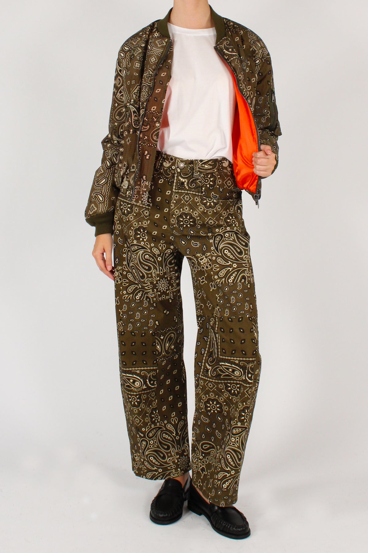 Pantaloni Semi Balloon Stampa Bandana