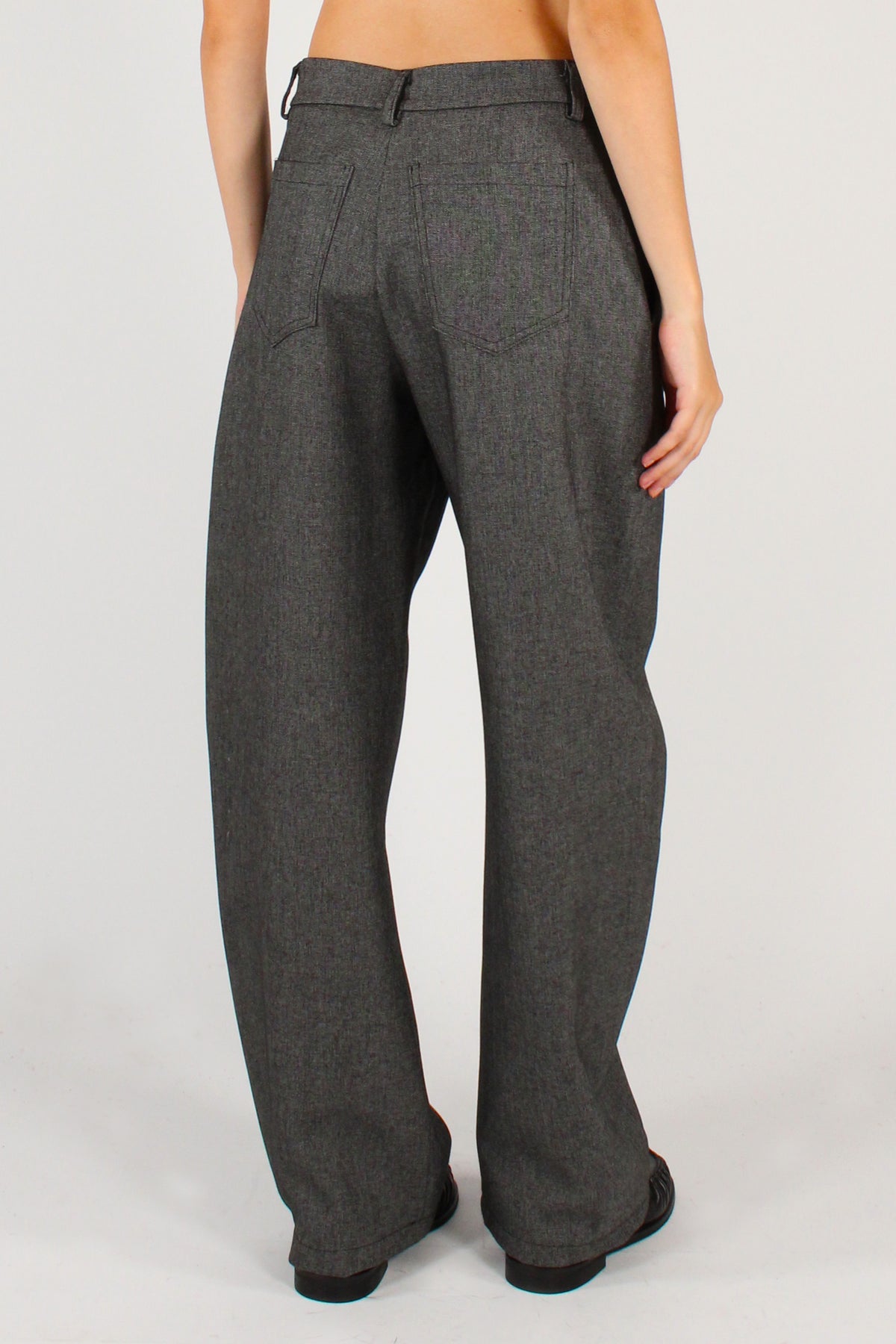 Pantaloni Mélange Taglio Balloon