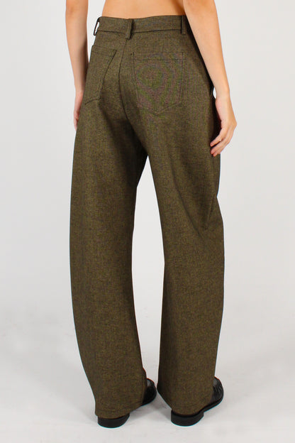 Pantaloni Mélange Taglio Balloon