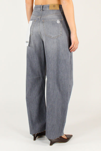Barbara Barrell Jeans Raw Cut Hem