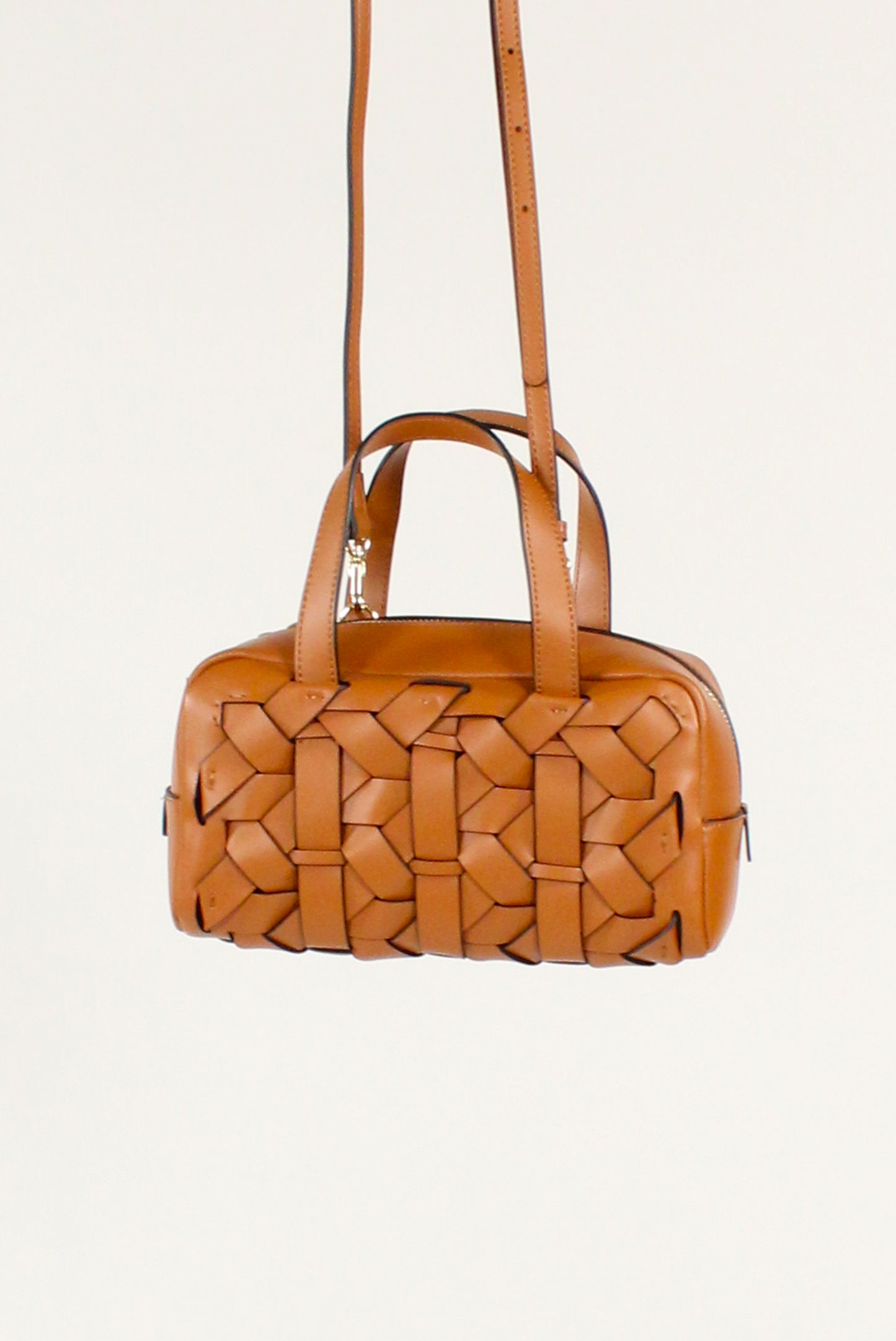 Bauletto in Pelle Intrecciata