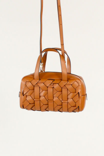 Bauletto in Pelle Intrecciata