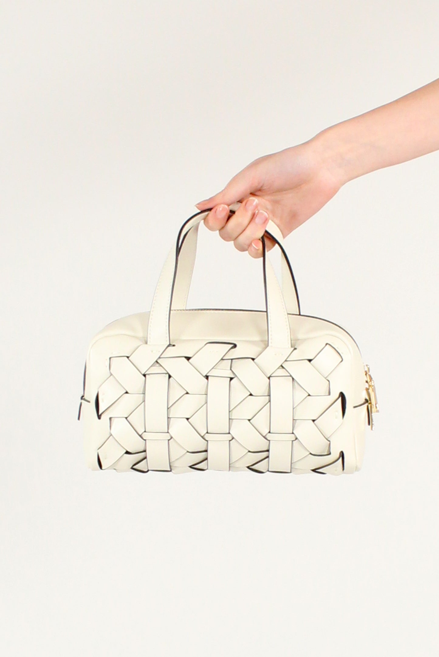 Bauletto in Pelle Intrecciata