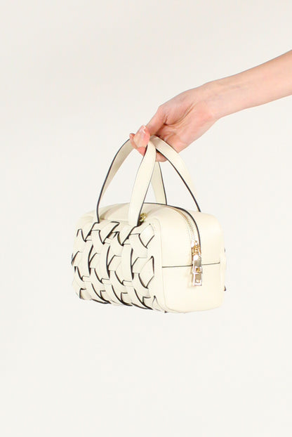 Bauletto in Pelle Intrecciata