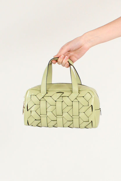 Bauletto in Pelle Intrecciata