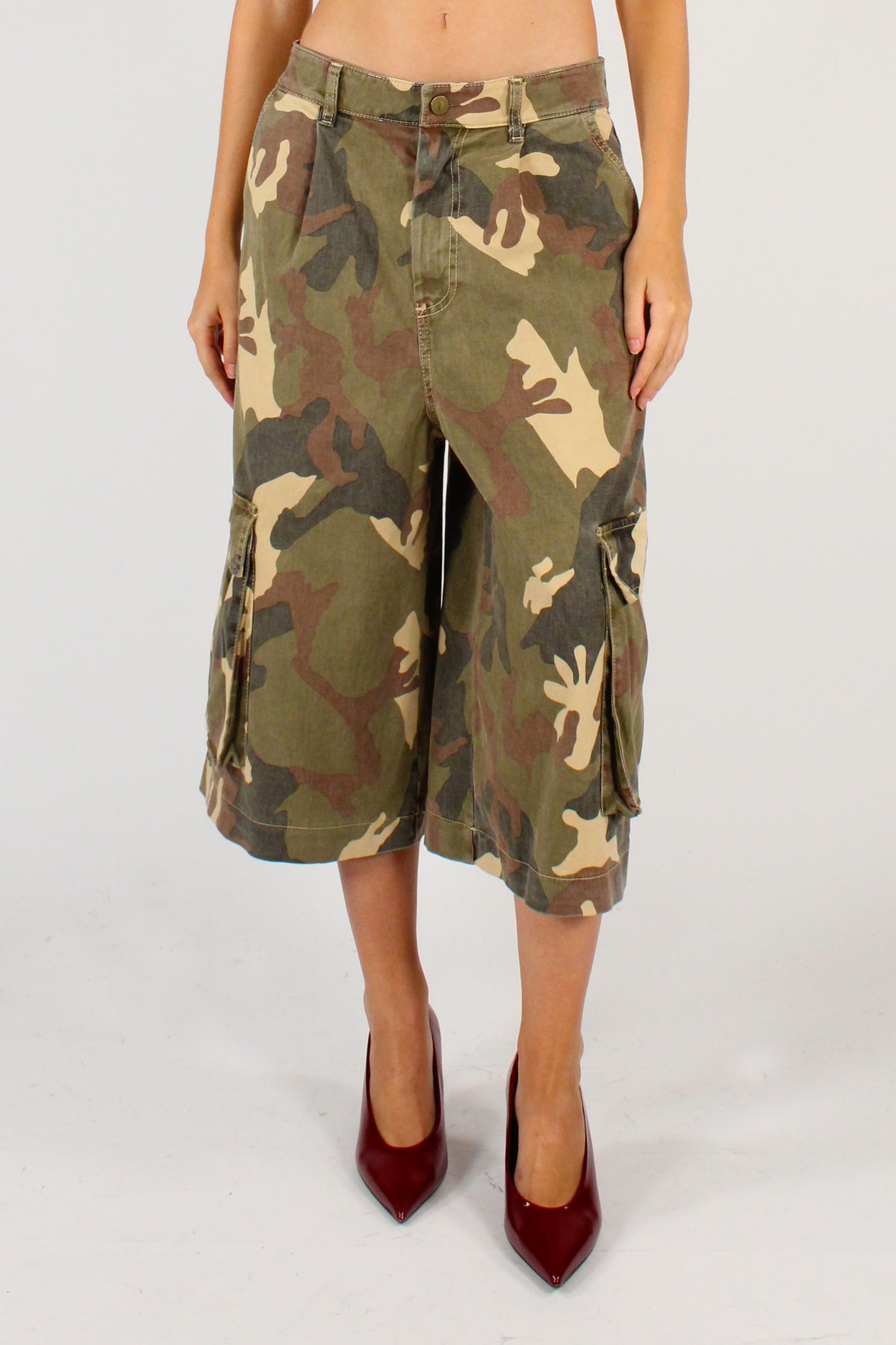 Bermuda Cargo Stampa Camouflage