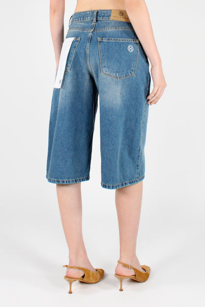 Bermuda Denim in Cotone Koji