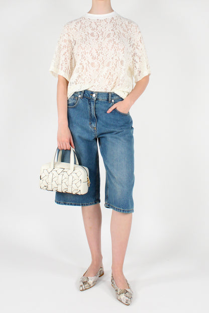 Bermuda Denim in Cotone Koji