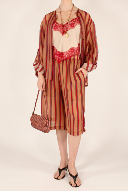 Top Cropped Triangolare con Pizzo