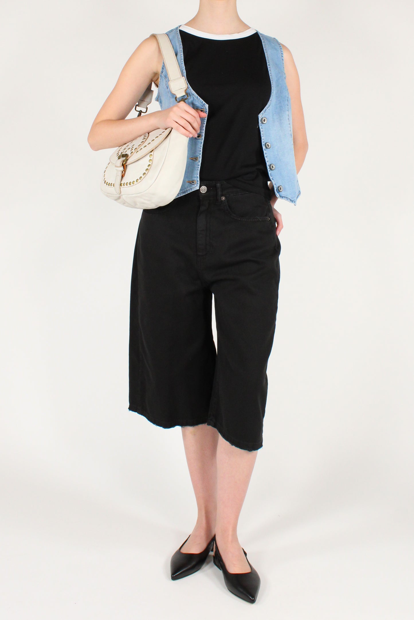 Denim Cargo Shorts