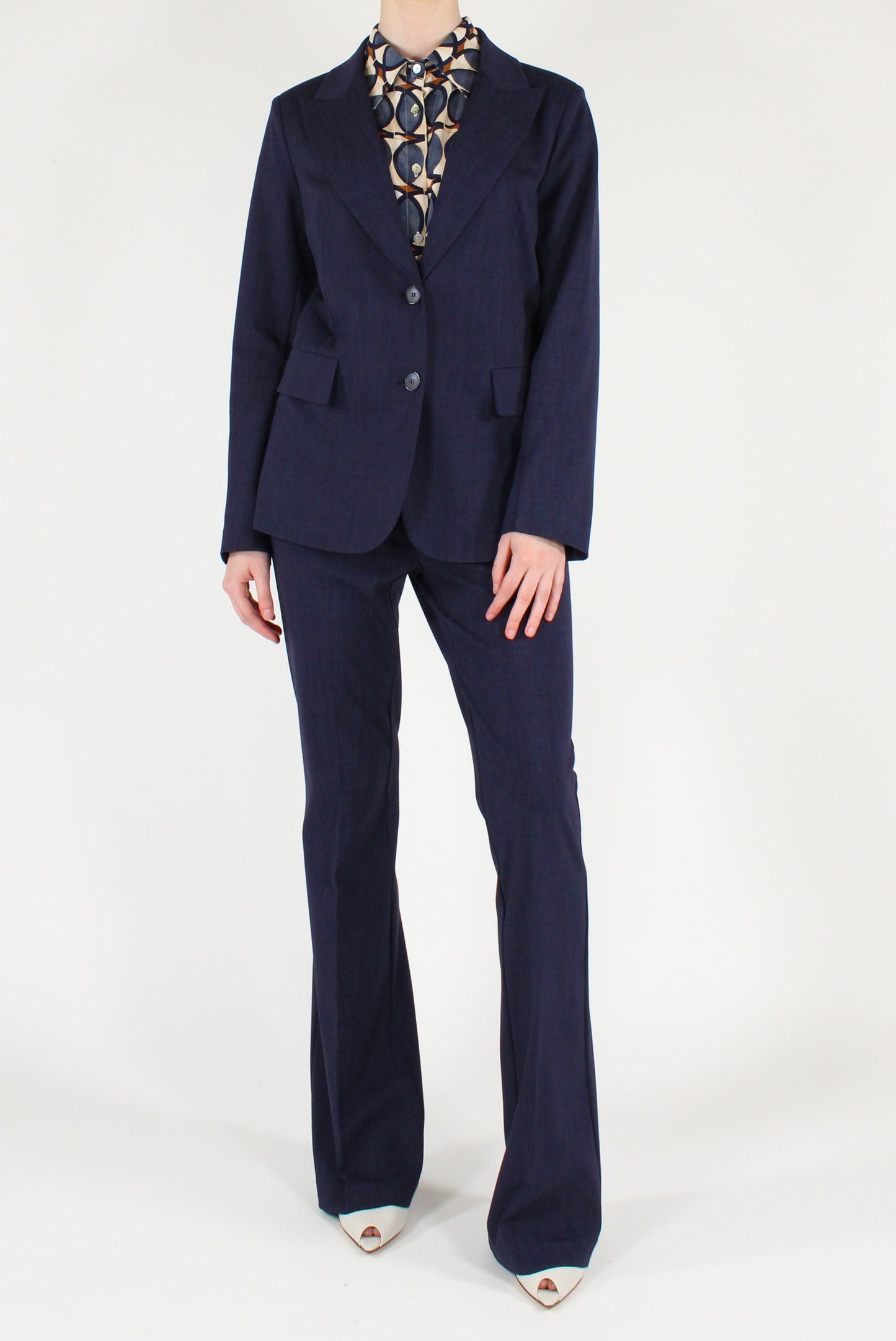 Blazer Monopetto in Viscosa Elasticizzata