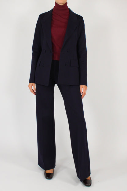 Blazer Doppiopetto Misto Viscosa Elasticizzata