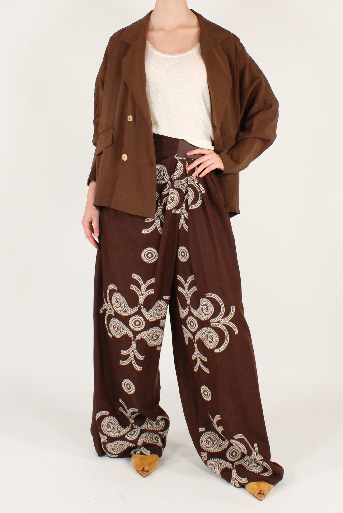 Blazer Ovetto Doppiopetto in Modal