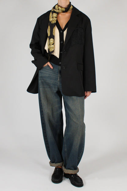 Blazer Monopetto con Frange