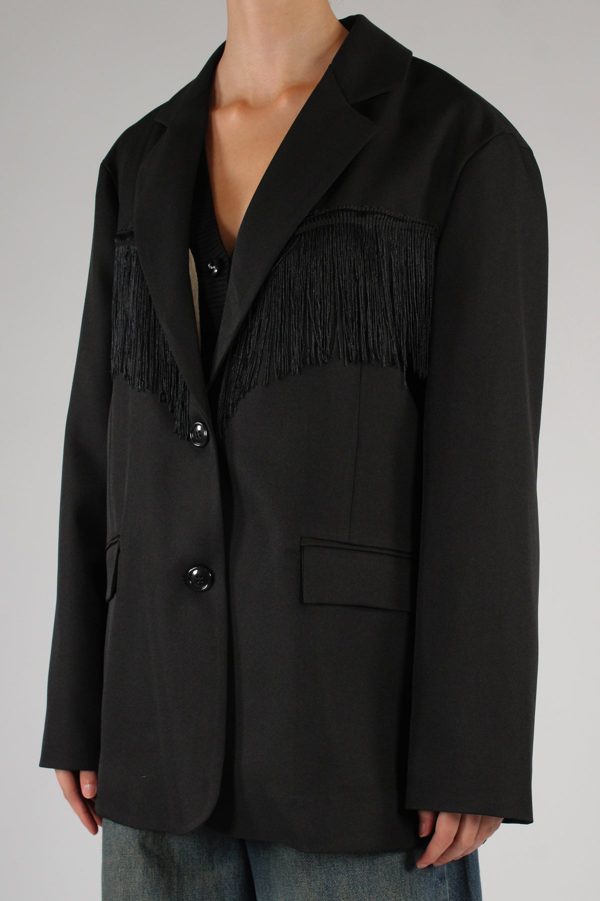 Blazer Monopetto con Frange