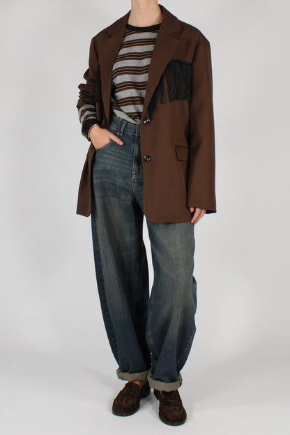 Blazer Monopetto con Frange