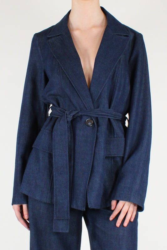 Blazer in Denim Lyocell