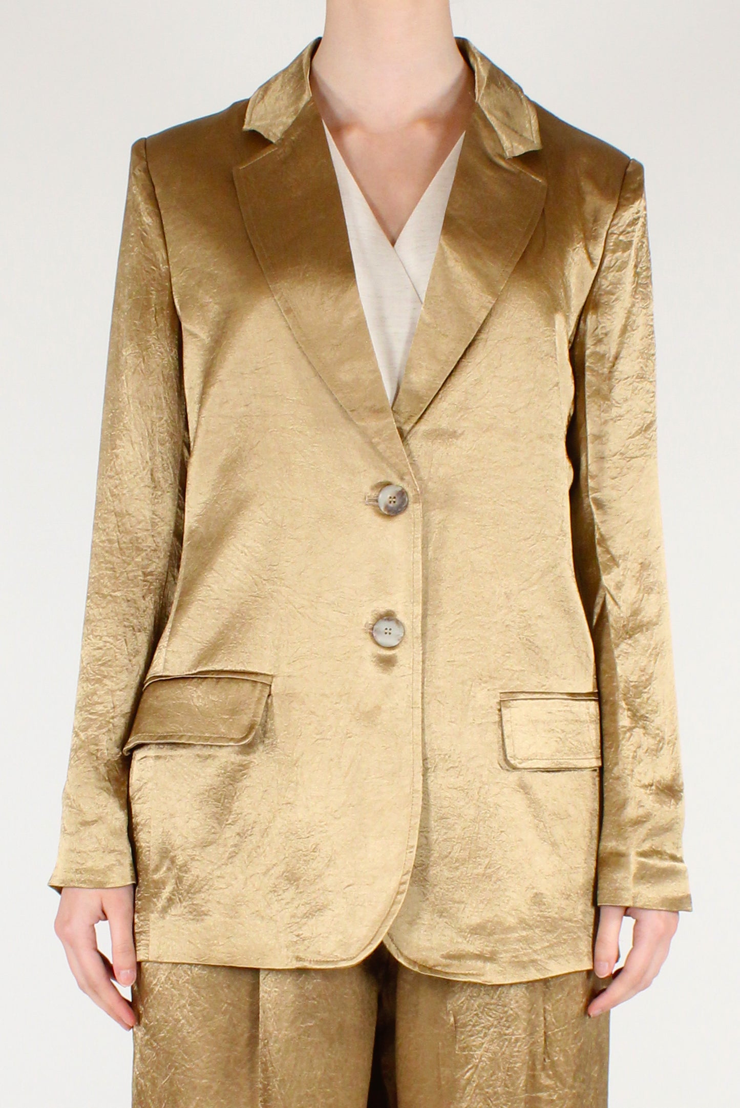Blazer Monopetto Metallizzato