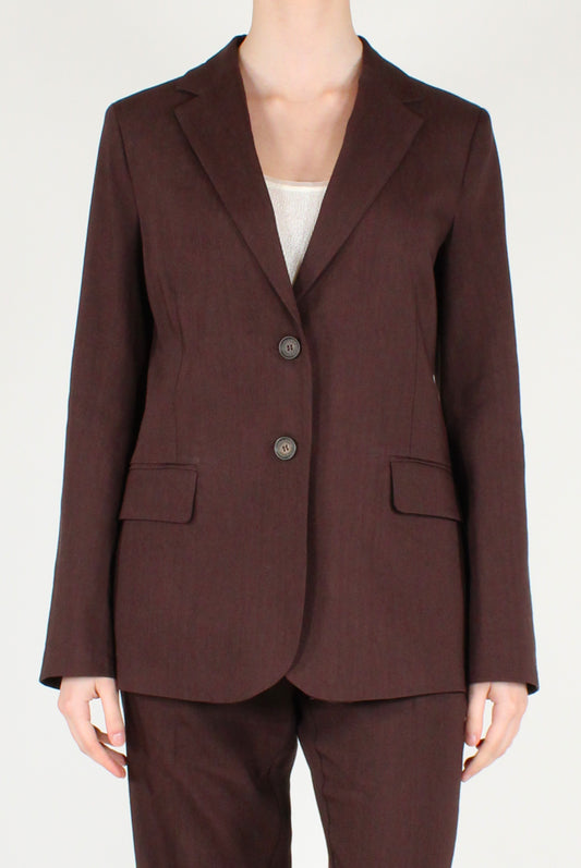 Blazer Misto Lino e Viscosa