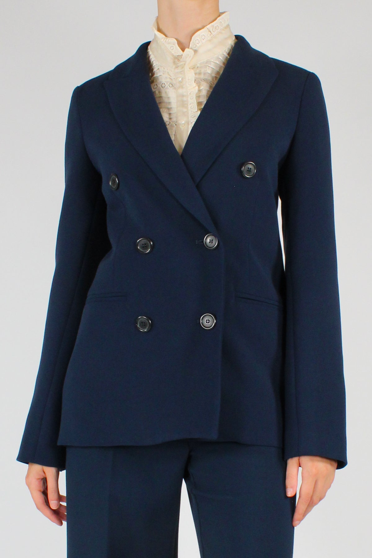 Blazer Doppiopetto Misto Viscosa