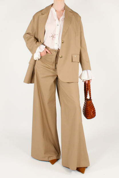 Blazer Monopetto Over Cotone