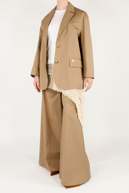 Blazer Monopetto Over Cotone