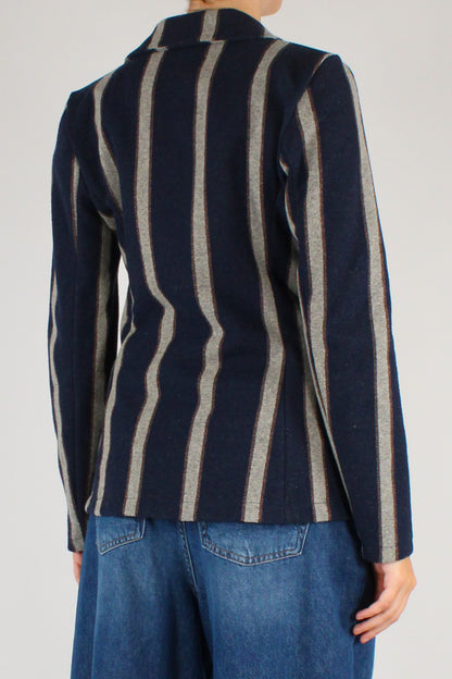 Blazer a Righe con Lurex