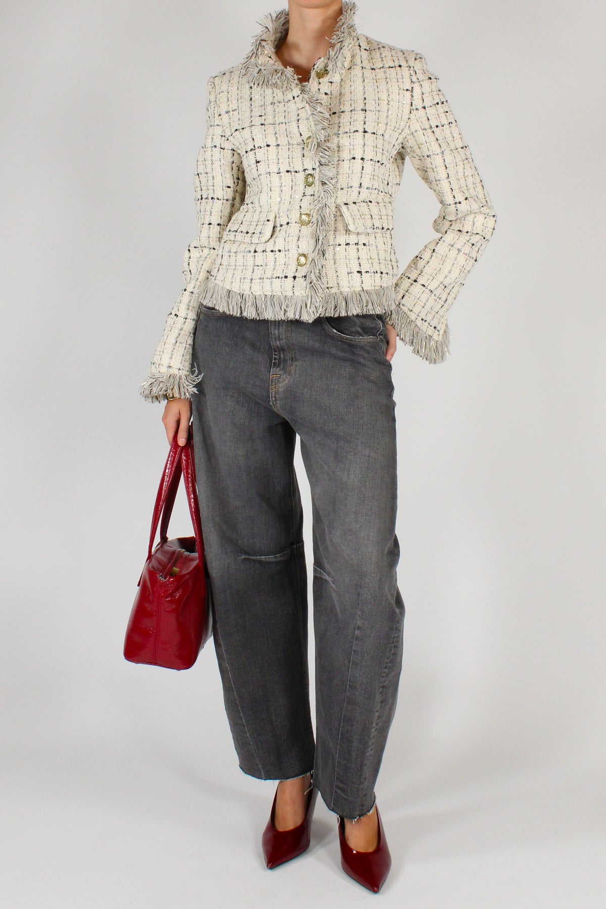 Giacca in Tweed con Lurex