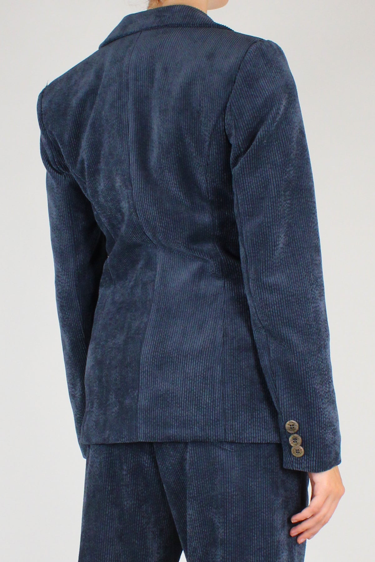 Blazer Doppiopetto in Velluto a Coste