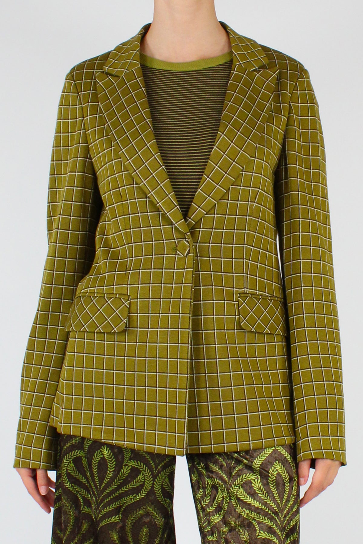 Blazer Monopetto a Quadretti